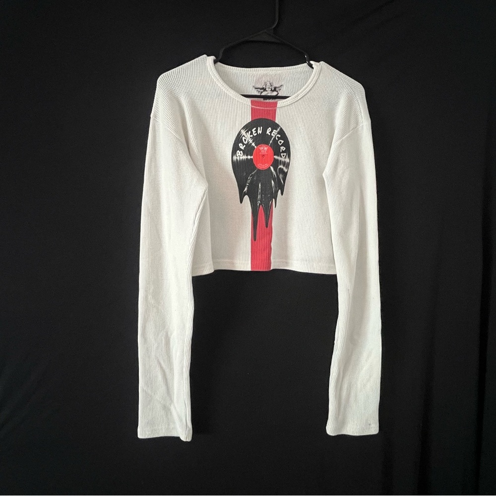 Boys Lie White Tee with Red and Black Graphic